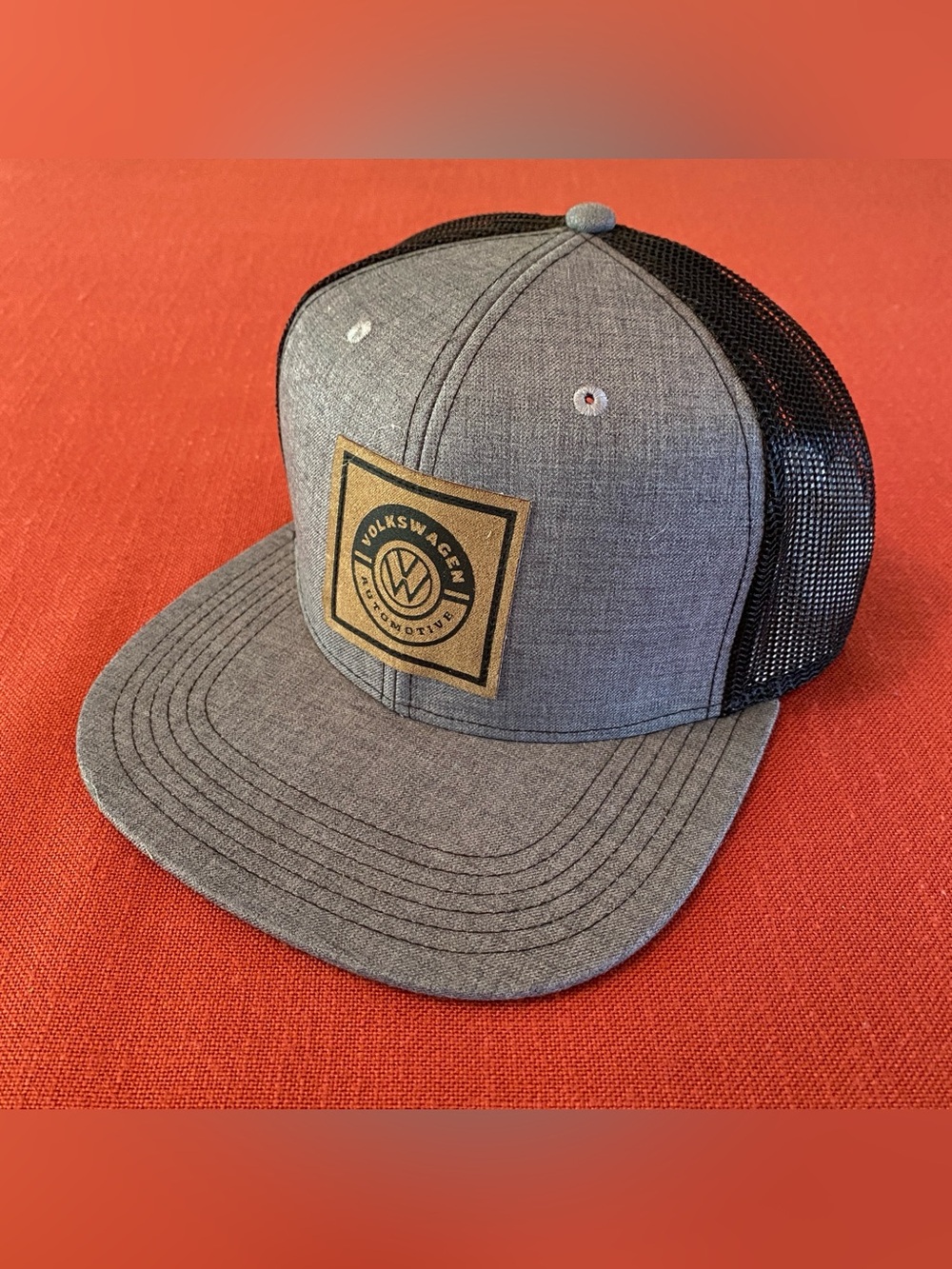 Volkswagen Automotive VW Driver GEAR Snapback Hat Cap Gray Black Brown